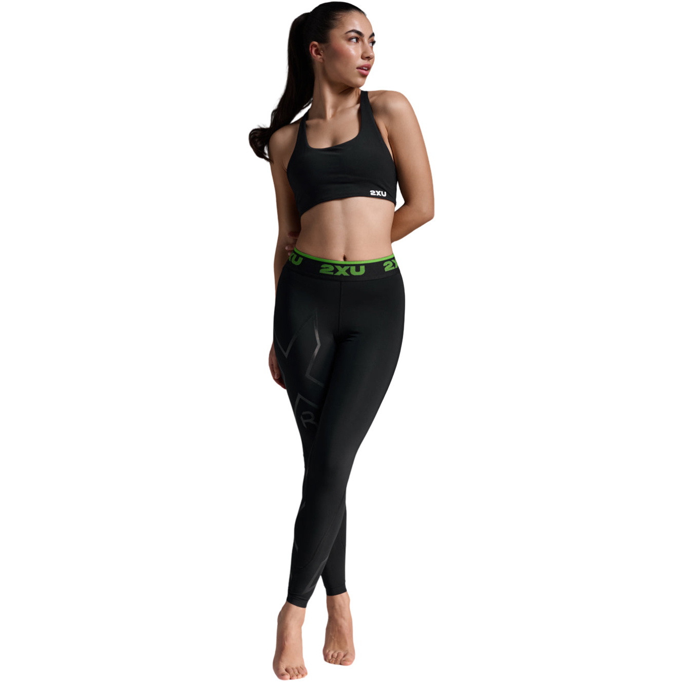 2026 2XU Womens Refresh Recovery Comp Tights WA4420B - Black / Nero
